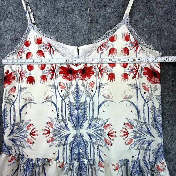 Sabina Musayev Dress Womens M Red White Blue Boho Indie Sleaze Festival Babydoll - Picture 5 of 6